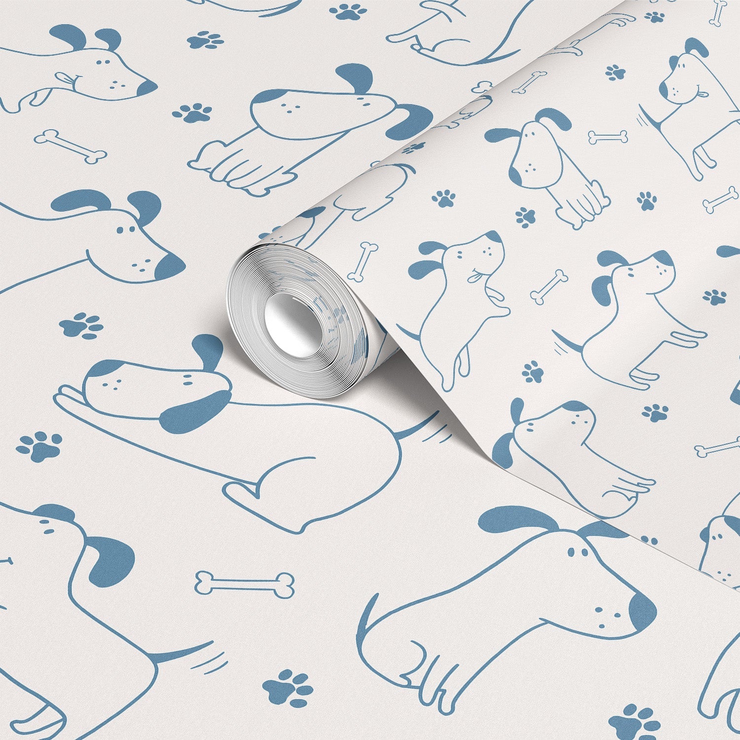 Doodle Cartoon Style Dog Wallpaper