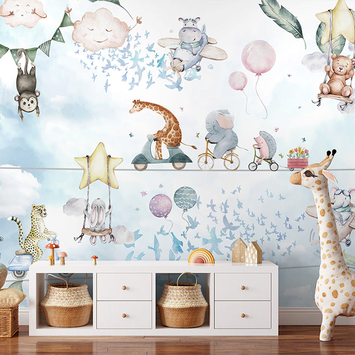 Kids room wallpaper design
