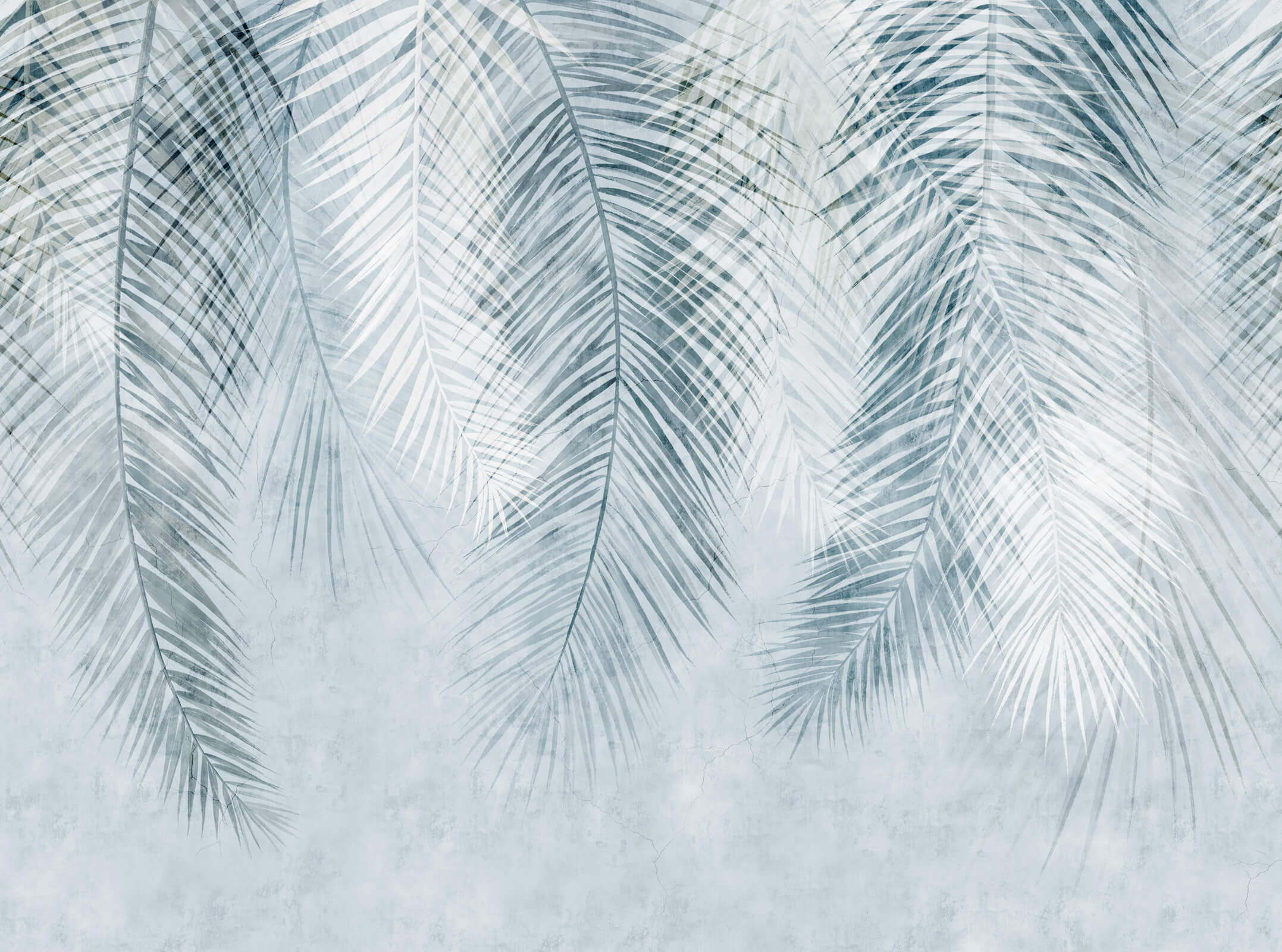 Hanging Palm Leaf Mural Wallpaper