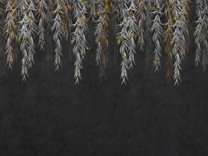 Willow Branche With Butterfly Wallpaper