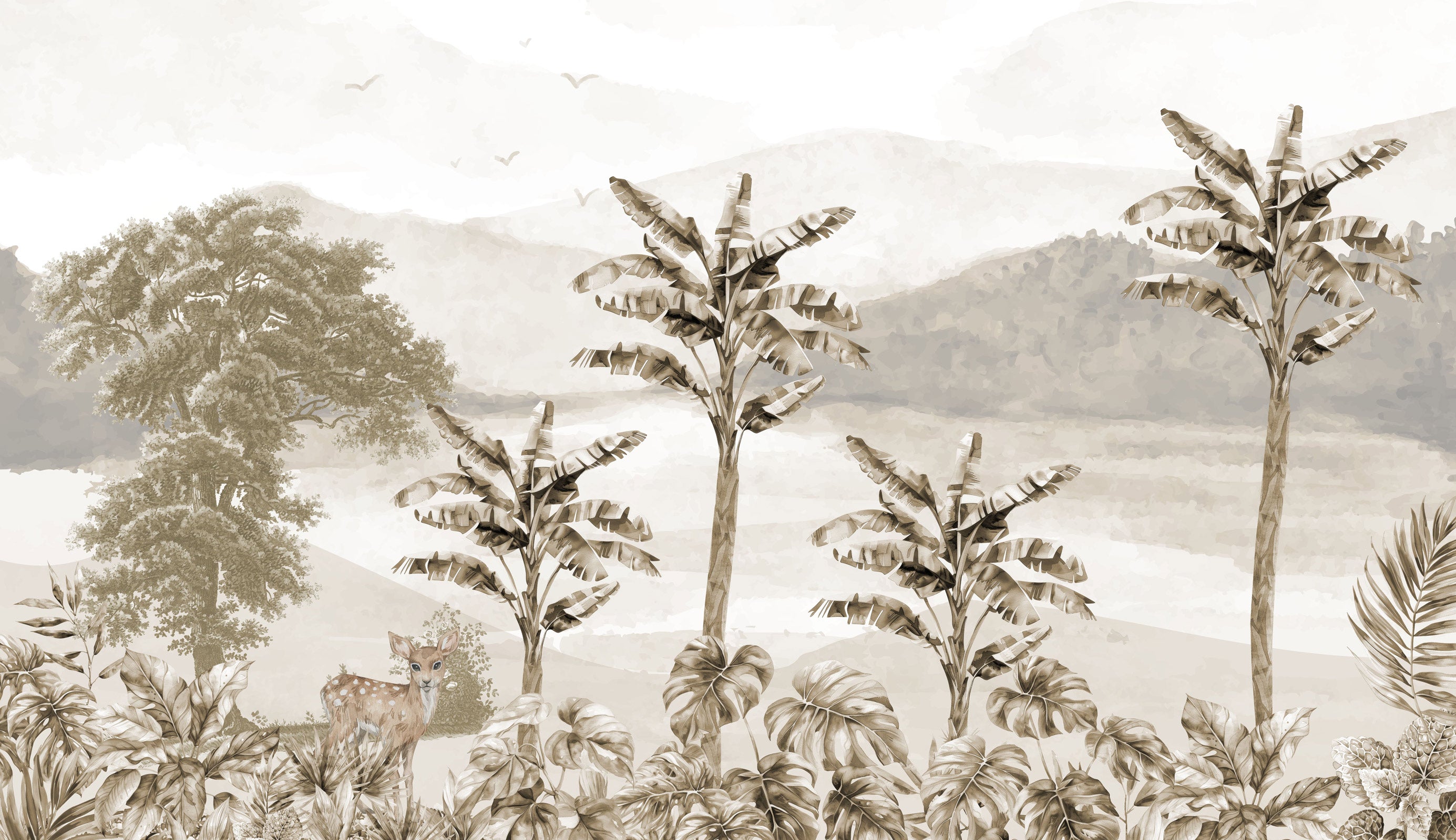 Tropical Forest landscape Wallpaper