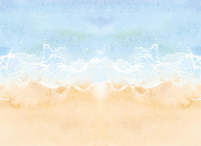 Watercolor Beach Wallpaper