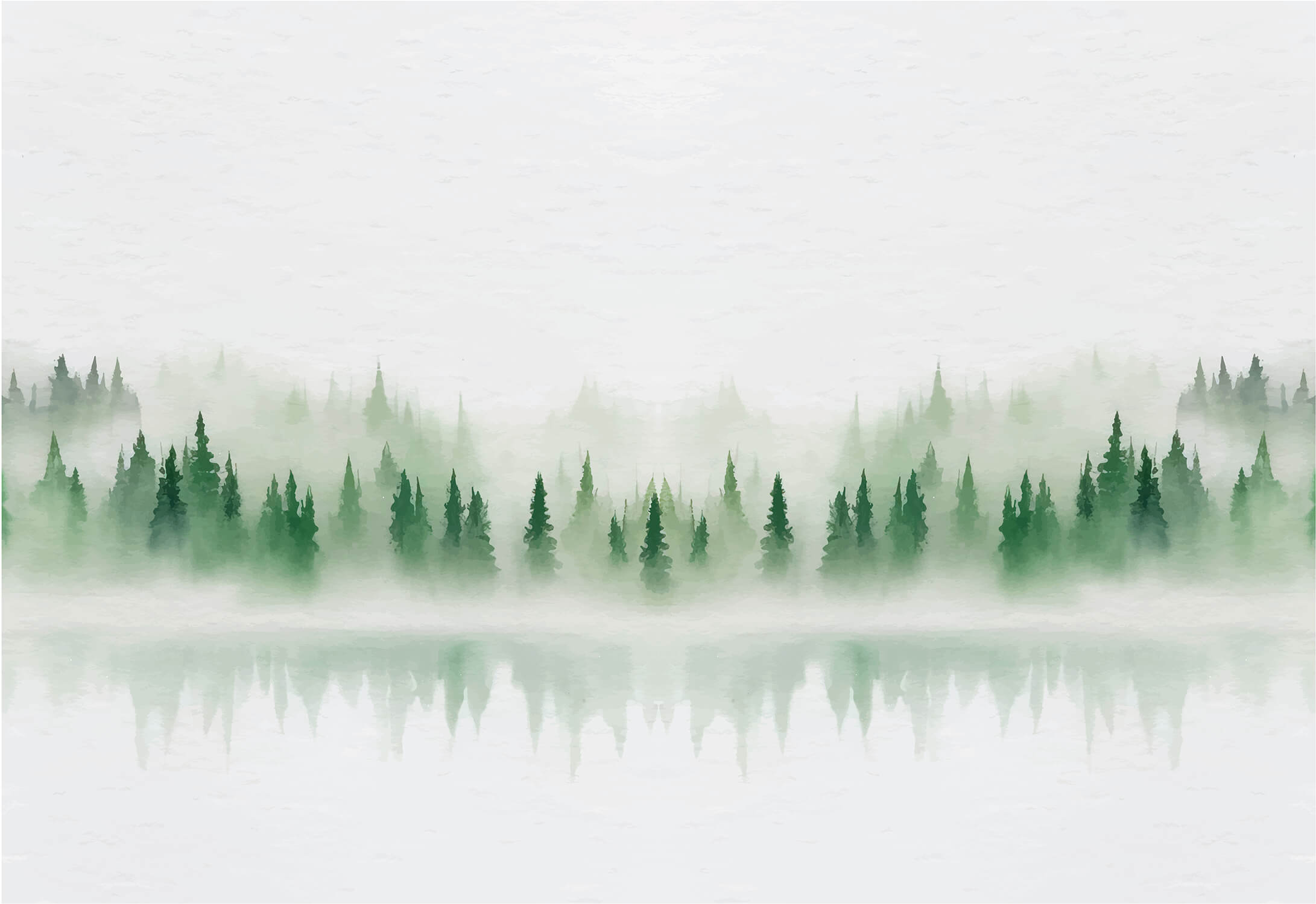 Winter Foggy Forest Wallpaper