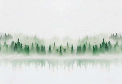 Winter Foggy Forest Wallpaper