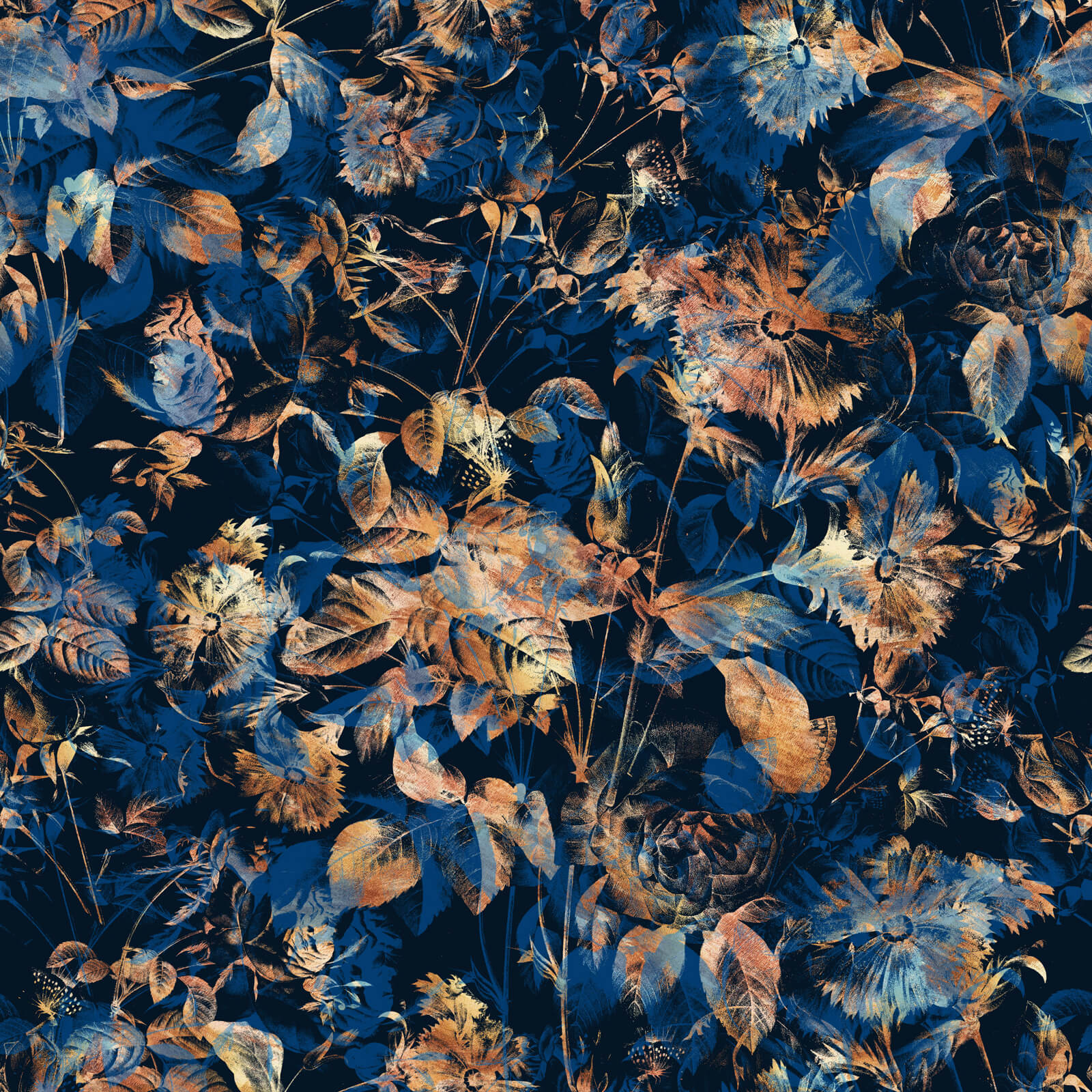 Art Nouveau Floral Wallpaper