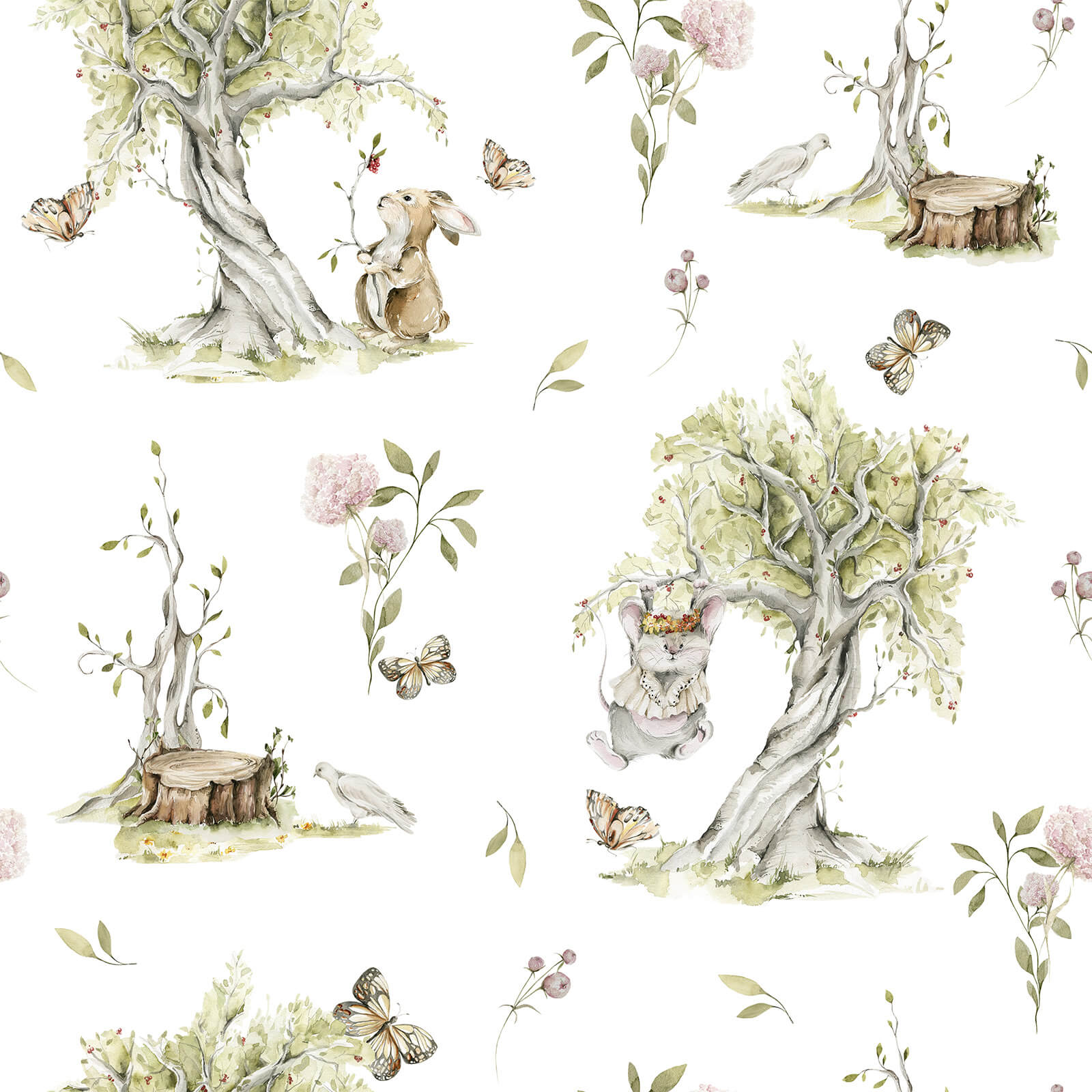 Woodland kids Wallpaper