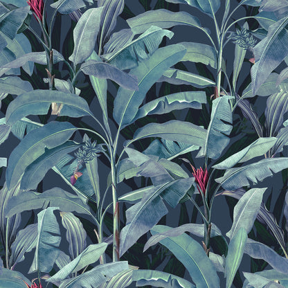 Tropical Large Banana Leaves Wallpaper