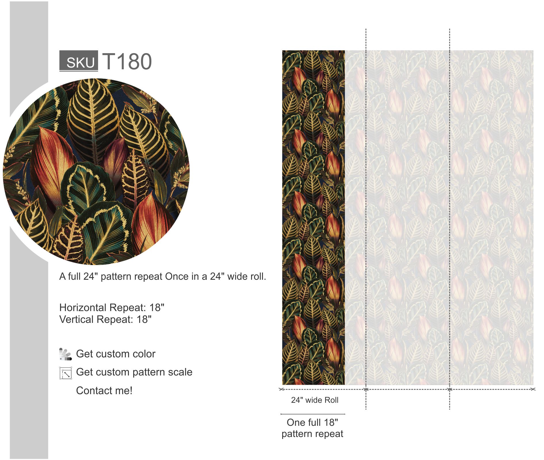 Golden Luxury Boho Dark Tropical