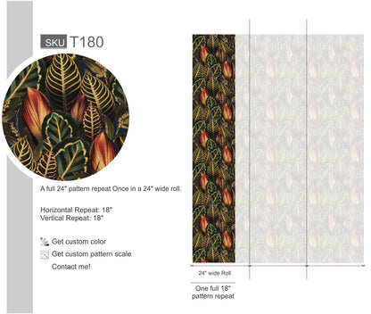 Golden Luxury Boho Dark Tropical