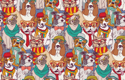 Cartoon Animal Fashion Wallpaper