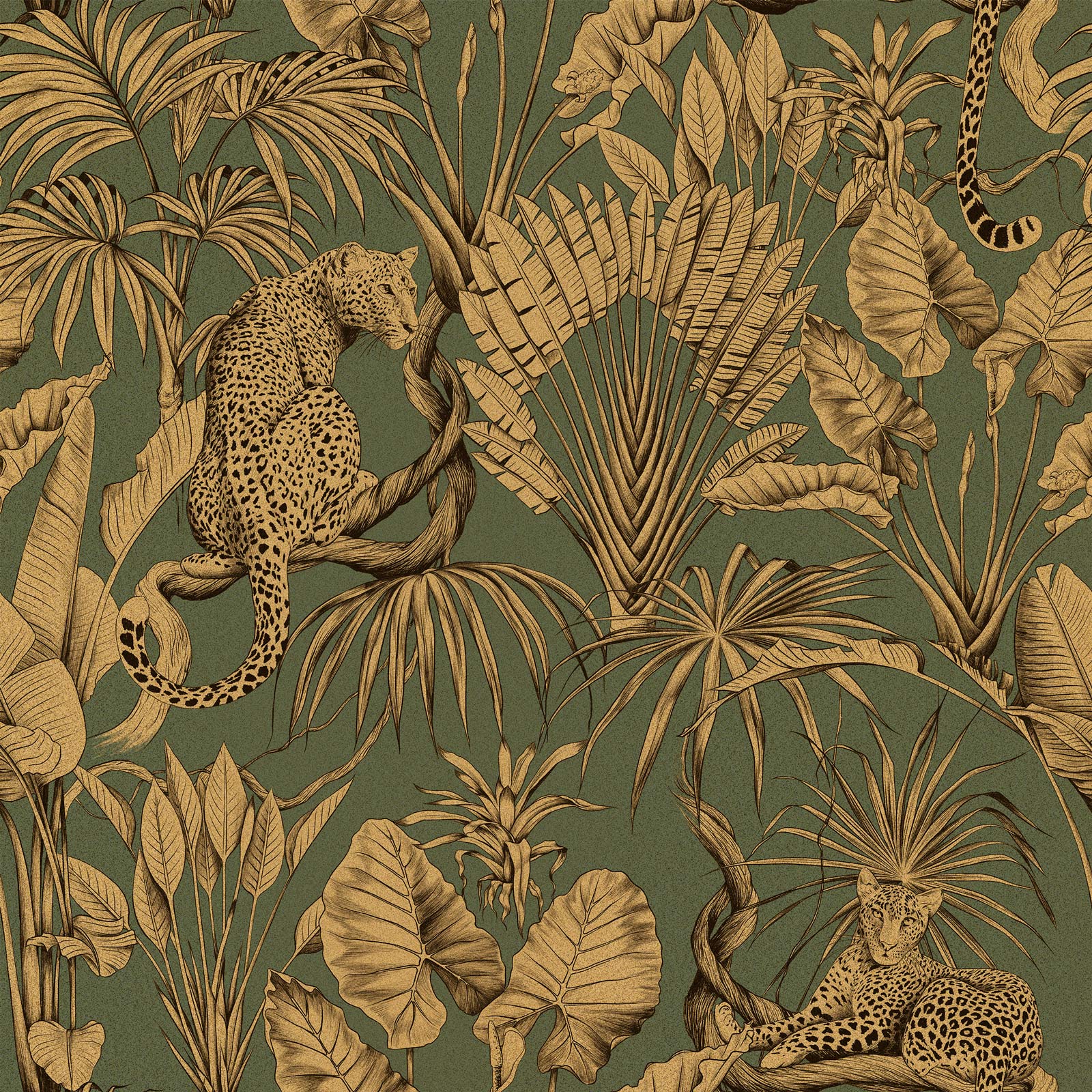 Tropical With Animal Palm Tree Wallpaper