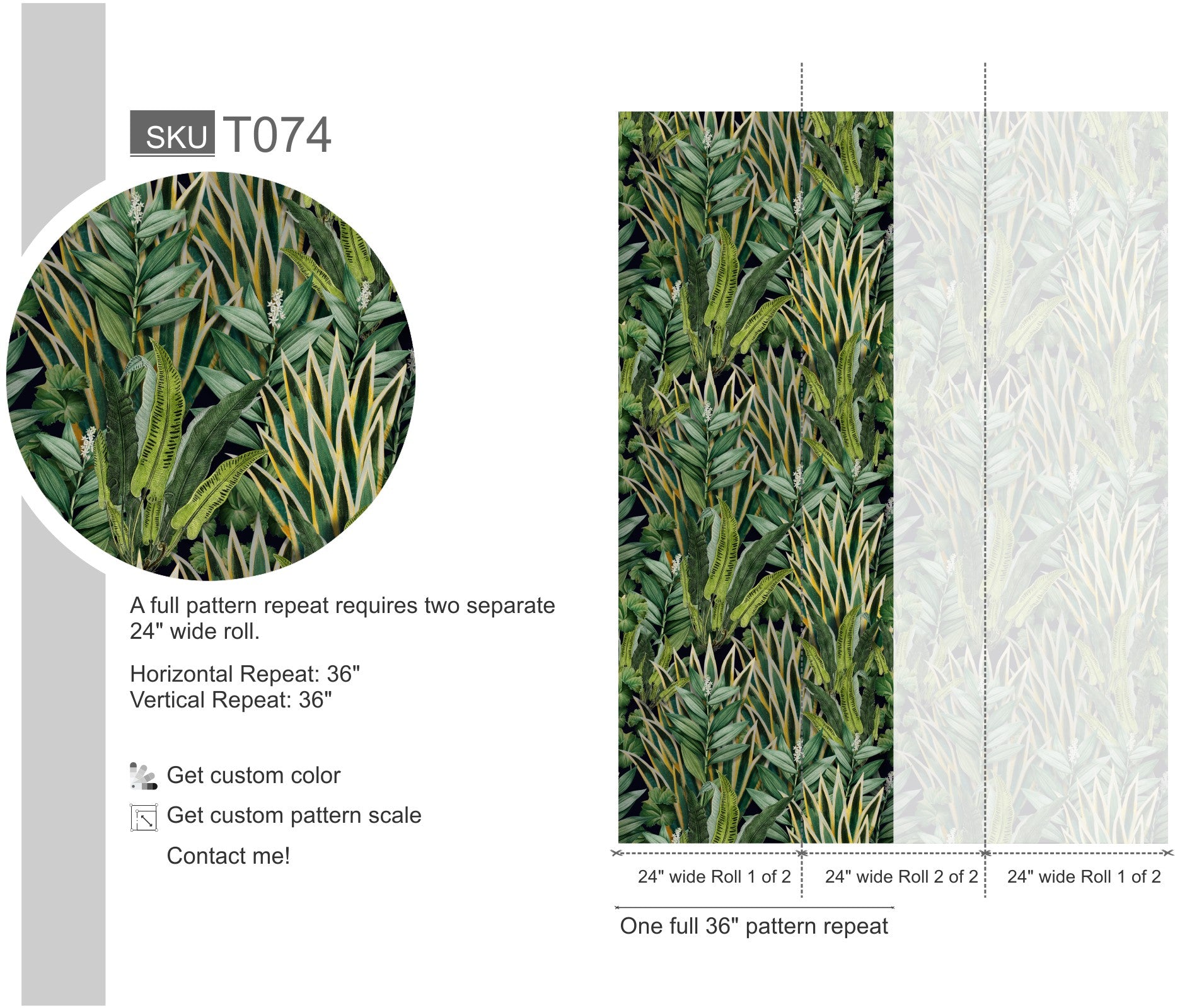 Retro Tropical Style Wallpaper