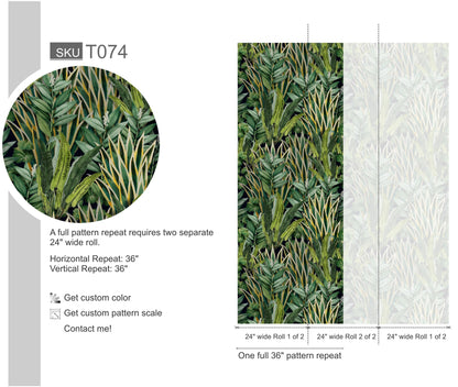 Retro Tropical Style Wallpaper