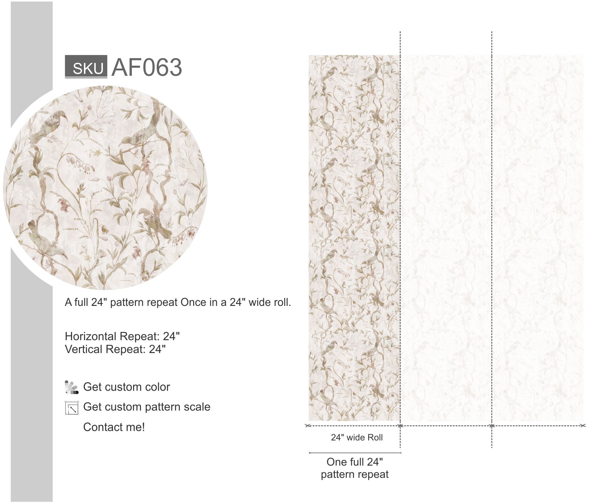 Decorative Botanical Wallpaper