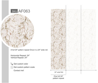 Decorative Botanical Wallpaper