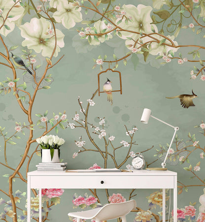 Birds Chinoiserie - Walltrendz