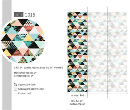 Removable exotic beach wallpaper for entryway and living room