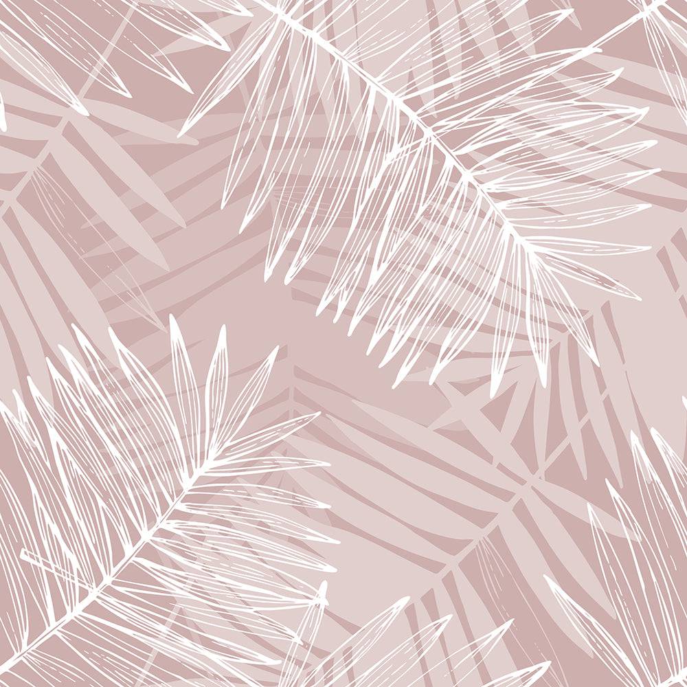 Abstract Blush Leaves - Walltrendz