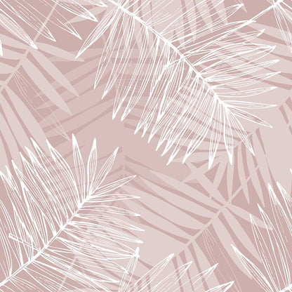 Abstract Blush Leaves - Walltrendz