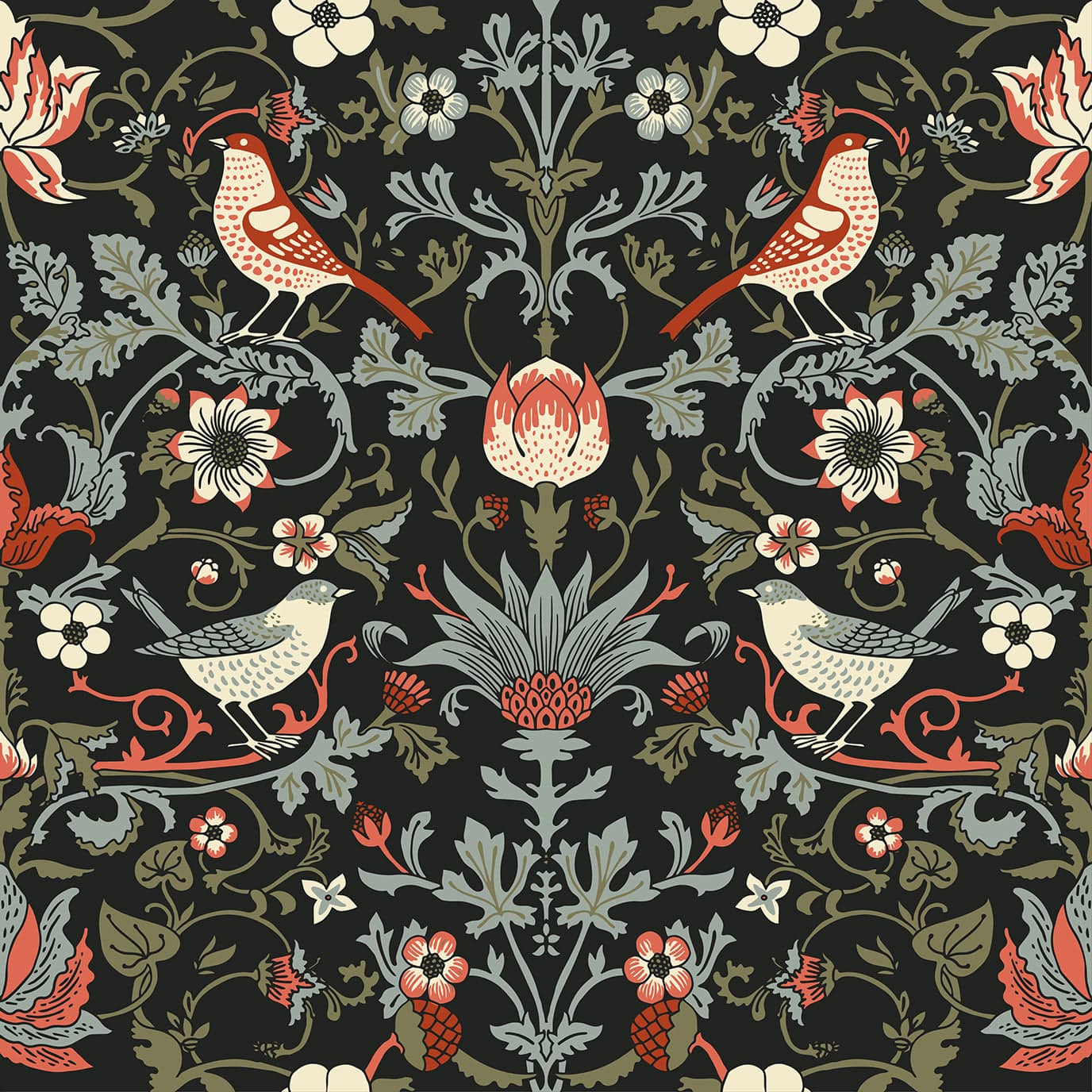 Vintage Birds Morris - Walltrendz