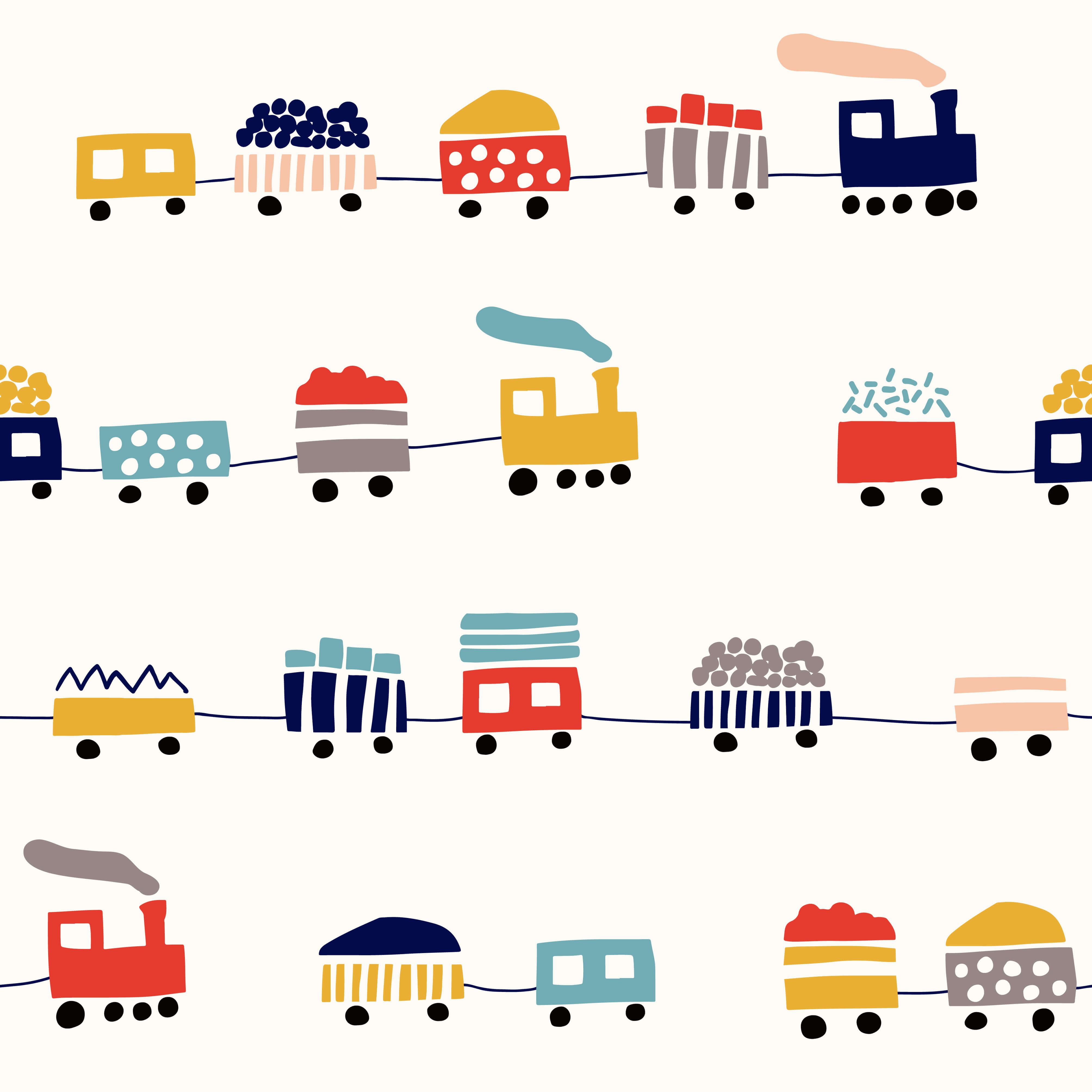 Cute Trains Wallpaper