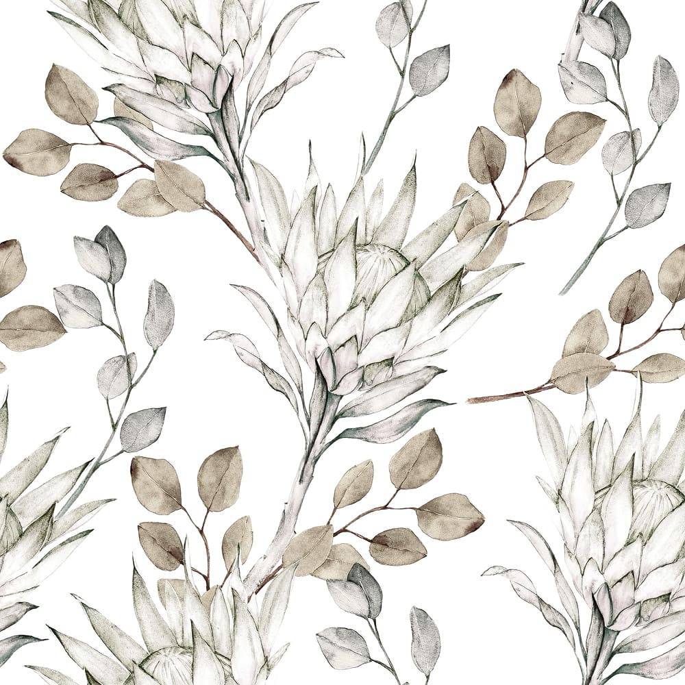 Watercolor Eucalyptus Leaves - Walltrendz